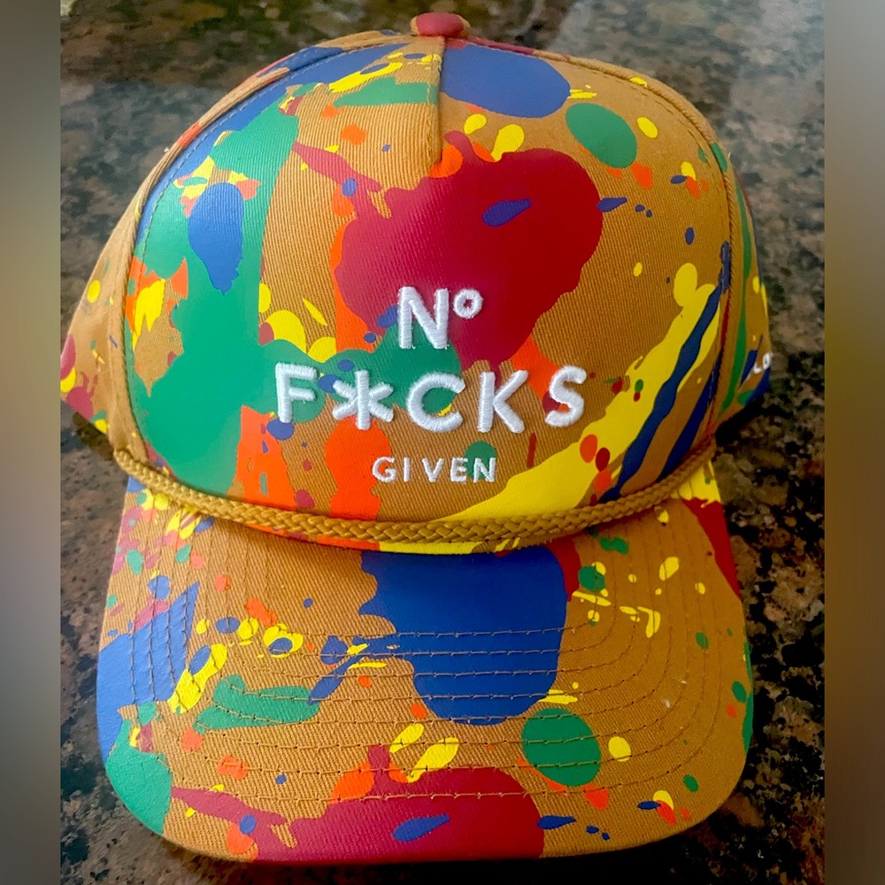 Field Grade No F*cks Given Snapback Hat - Wheat Multi Brand New W/tags!